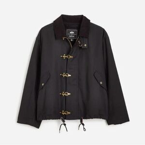 NWT Madewell x Alpha Industries Waxed Cotton Car Coat